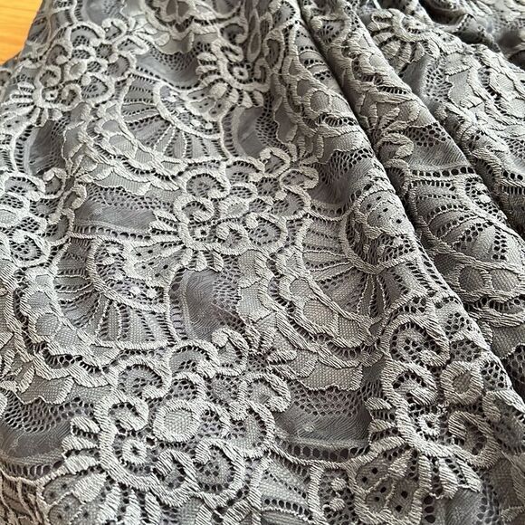 Alex Evenings Pewter Lace Gown 1121896 NWT - Picture 8 of 8